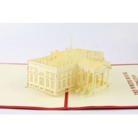 Handmade 3d Pop Up Popup Greeting Card The White House Birthday Wedding Anniversary Christmas Valentines Mother's Day Father's Day Thanksgiving Halloween Engagement Card Gift